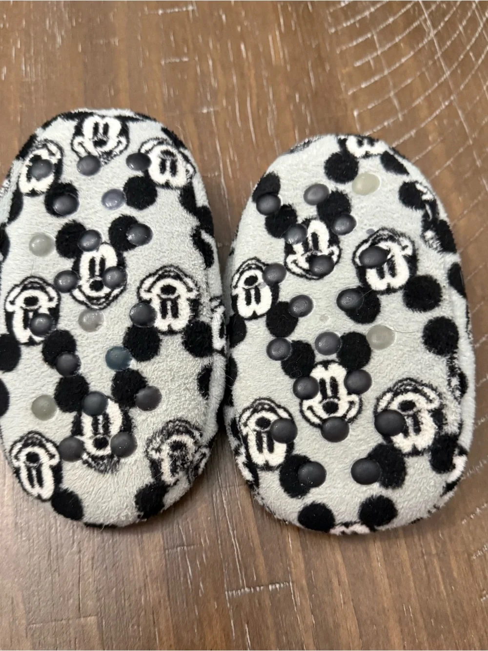 2 pair Mickey Mouse slippers - toddler boy size 4